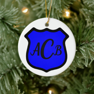 Schild van St. Michael (Stijl 1) Rond Keramisch Ornament