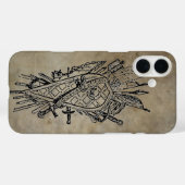 Schild van zwaarden Faux-leder Case-Mate iPhone Case (Achterkant (horizontaal))