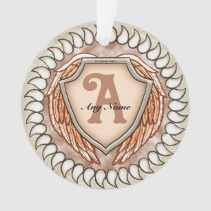 Schild Wings Monogram Ornament