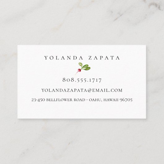 Schildbare Visitekaartjes (Achterkant)