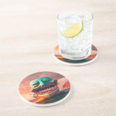 Schildboot Zandsteen Onderzetter (Zijkant)