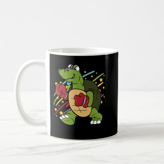 Schildboxers dieren Funny Cute Swea Koffiemok (Links)