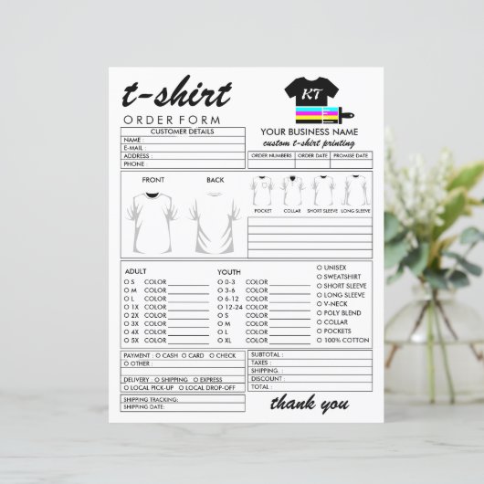 Schilddoek T-shirt voor het T-shirt (Staand voorkant)