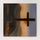 Schilde zonsopgang op plaats. Acryldruk Legpuzzel (Horizontaal)