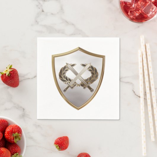 Schilden en zwaarden servetten (Insitu)