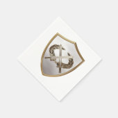 Schilden en zwaarden servetten (Hoek)