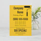 Schilder 5x7 Flyer Kaart (Staand voorkant)