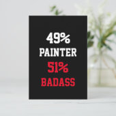 Schilder Badass Kaart (Staand voorkant)