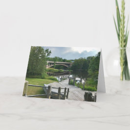 Schilder Boardwalk Blank Wenskaart Kaart