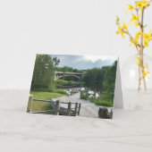 Schilder Boardwalk Blank Wenskaart Kaart (Gele Bloem)