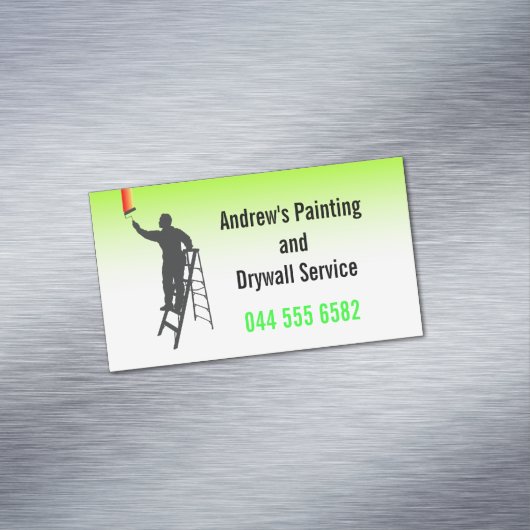 Schilder Creëer uw eigen Visitekaartje Magneet (Voorbeeld)