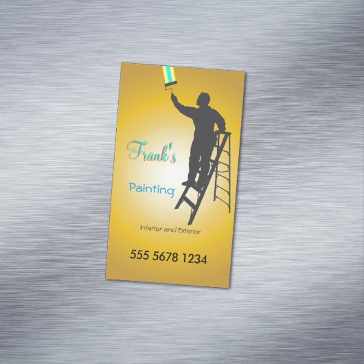 Schilder Creëer uw eigen Visitekaartje Magneet (Voorbeeld)