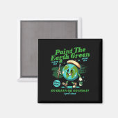 Schilder de Aarde Groene Eco-vriendelijke Bewustzi Magneet (Voorkant / Achterkant)