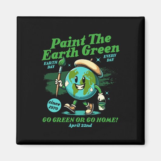 Schilder de Aarde Groene Eco-vriendelijke Bewustzi Magneet (Voorkant)