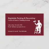 Schilder & Decorateur Diensten QR Code Rood Wit Visitekaartje (Voorkant)