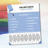 Schilder & Decorator Scheur Off Strips Flyer