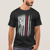 Schilder Decorator Schilder Amerikaanse vlag Ameri T-shirt (Voorkant)