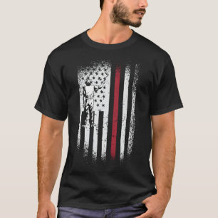 Schilder Decorator Schilder Amerikaanse vlag Ameri T-shirt