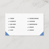 Schilder & Decorator, verfrol Visitekaartje (Achterkant)