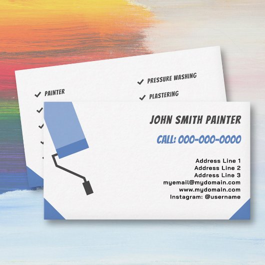 Schilder & Decorator, verfrol Visitekaartje