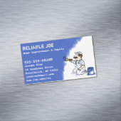 Schilder die Blauwe Verf schilderen | Handyman Magnetisch Visitekaartje (Voorbeeld)