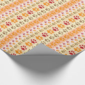 Schilder Drukt schattige Hondenliefhebbers Cadeaupapier (Hoek)