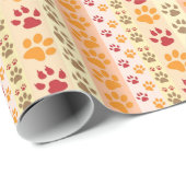 Schilder Drukt schattige Hondenliefhebbers Cadeaupapier (Rol Hoek)