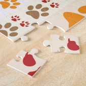 Schilder Drukt schattige Hondenliefhebbers Legpuzzel (Zijkant)