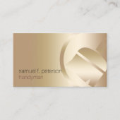 Schilder Elegant Bold Paint Brush Icon Gold Visitekaartje (Voorkant)