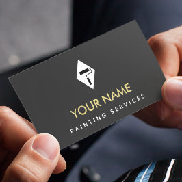 Schilder Elegant Classic Brush minimalist Visitekaartje