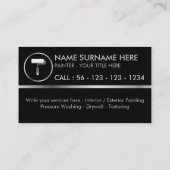 Schilder Elegant Logo of afbeelding Visitekaartje (Achterkant)