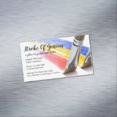 Schilder- en ambachtsklassen trendy magnetisch visitekaartje (Voorbeeld)