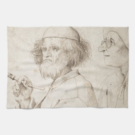 Schilder en connoisseur door Pieter Bruegel Theedoek