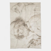 Schilder en connoisseur door Pieter Bruegel Theedoek (Verticaal)