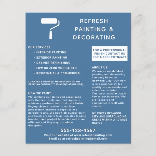 Schilder en Decorateur Verfroller Navy Flyer (Voorkant)