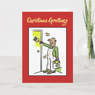 Schilder- en decoratiebedrijf Kerstkaart Feestdagen Kaart