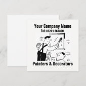 Schilder- en decoratiegegevens op een Kaart (Voorkant / Achterkant)