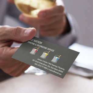 Schilder en decorator   Binnenzijde en Buiten Visitekaartje