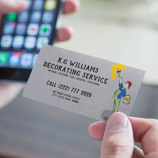 Schilder en decorator | Binnenzijde en Buiten Visitekaartje
