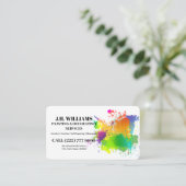 Schilder en decorator | Binnenzijde en Buiten Visitekaartje (Staand voorkant)