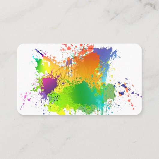 Schilder en decorator | Binnenzijde en Buiten Visitekaartje (Achterkant)