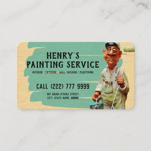 Schilder en decorator | DIY binnen en buiten Visitekaartje (Voorkant)