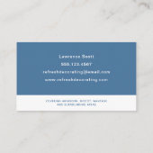 Schilder en decorator verf Roller Moderne marine Visitekaartje (Achterkant)