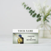 Schilder en decorator visitekaartje (Staand voorkant)