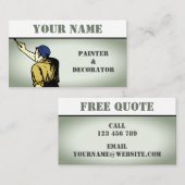 Schilder en decorator visitekaartje (Voorkant / Achterkant)