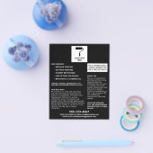 Schilder en decorator Voeg uw Logo zwart toe Flyer (Enkel)