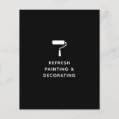 Schilder- en decoratorschilder, zwart flyer (Achterkant)