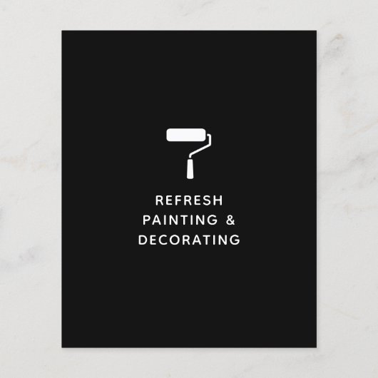 Schilder- en decoratorschilder, zwart flyer (Achterkant)