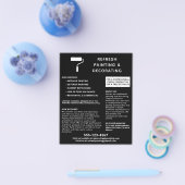 Schilder- en decoratorschilder, zwart flyer (Enkel)