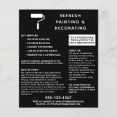 Schilder- en decoratorschilder, zwart flyer (Voorkant)